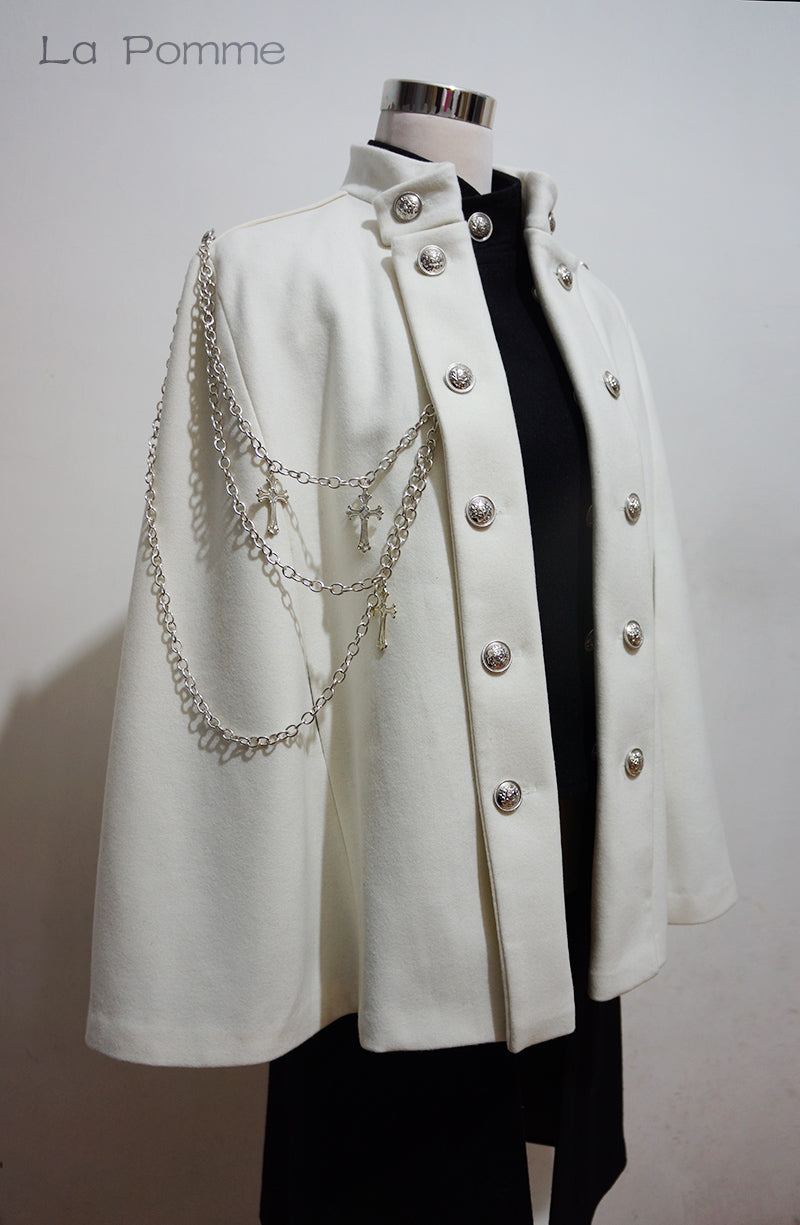 La Pomme - Rinngo Himoto - Ouji Lolita Neutral Cloak with Cross Chain