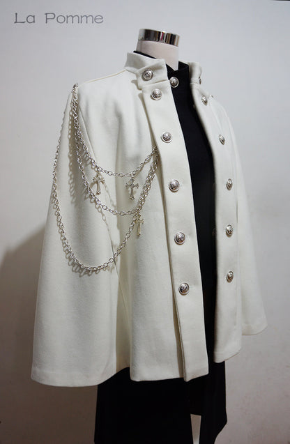 La Pomme - Rinngo Himoto - Ouji Lolita Neutral Cloak with Cross Chain