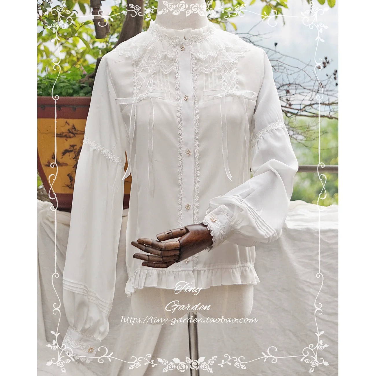 Tiny Garden - Honeycomb Sugar - Classical Lolita Shirt Chiffon Blouse