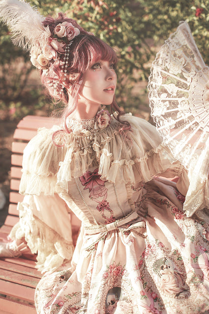 Infanta - Fairytale Town Prom - Printed Tea Party Classic Lolita JSK Suit