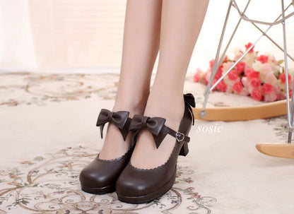 Sosic - Sweet Lolita Tea Party Thick Heels Shoes