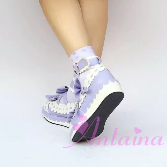 Antaina - Sweet Lolita Shoes Platform Shoes Multicolor
