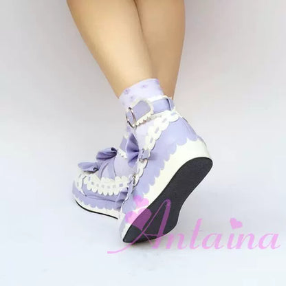 Antaina - Sweet Lolita Shoes Platform Shoes Multicolor