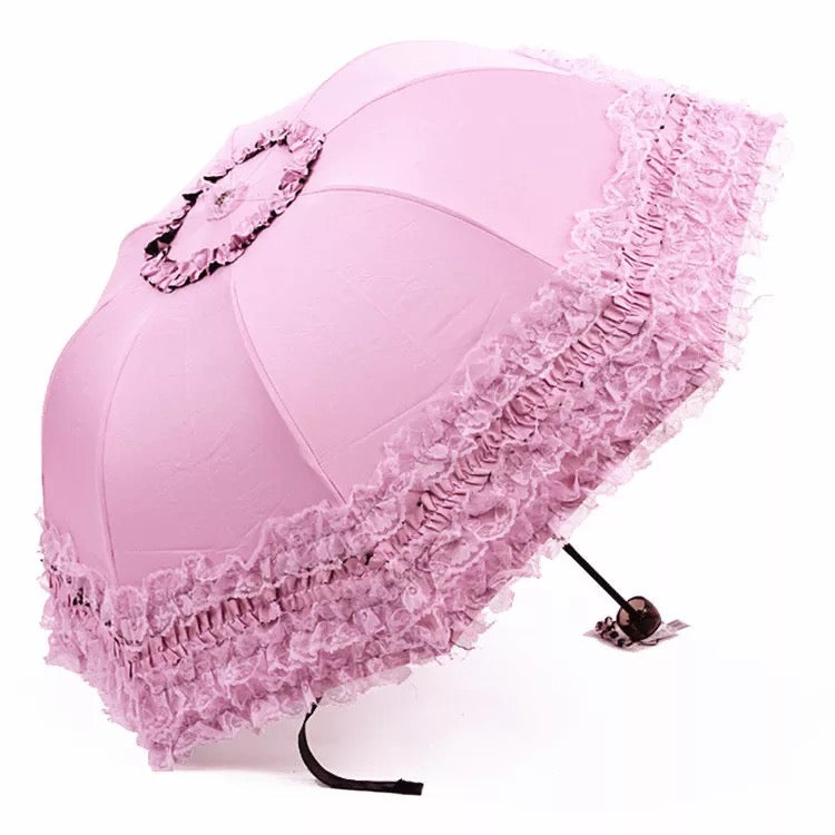 Qiteng - Daily Lolita Lace Princess Sunshade Parasol
