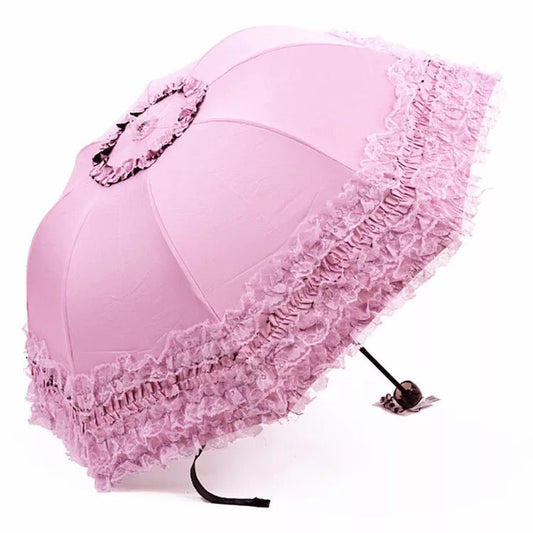 Qiteng - Daily Lolita Lace Princess Sunshade Parasol