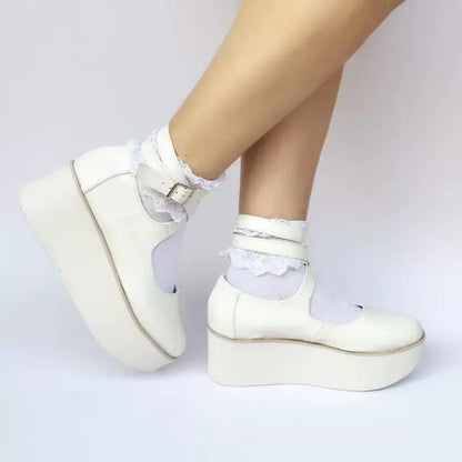 Antaina - Punk Lolita High Platforms Shoes Lolita Ankle Strap Shoes