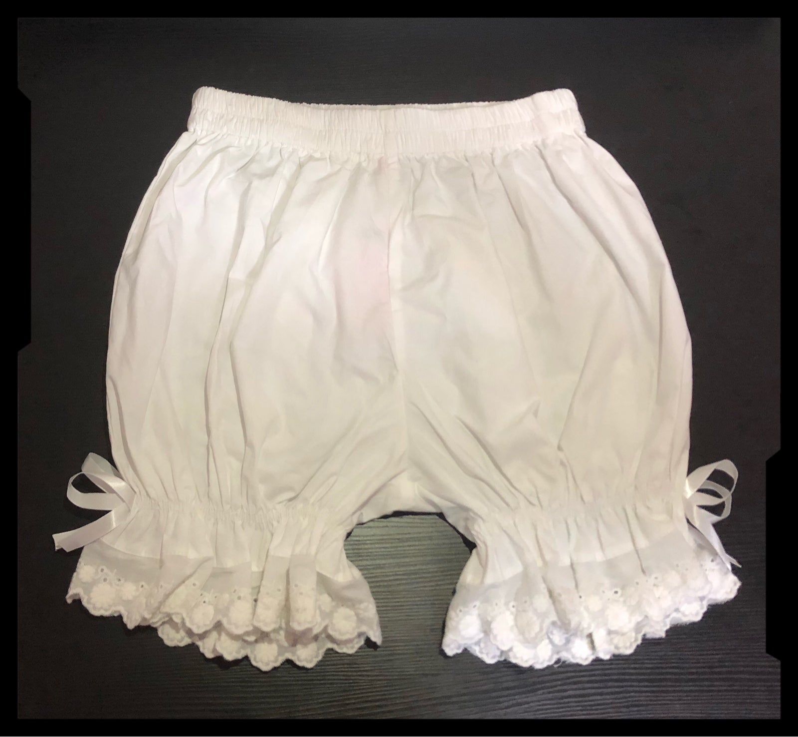 DMFS Lolita - Daily Cotton Lolita Bloomers Black and White Pettipants