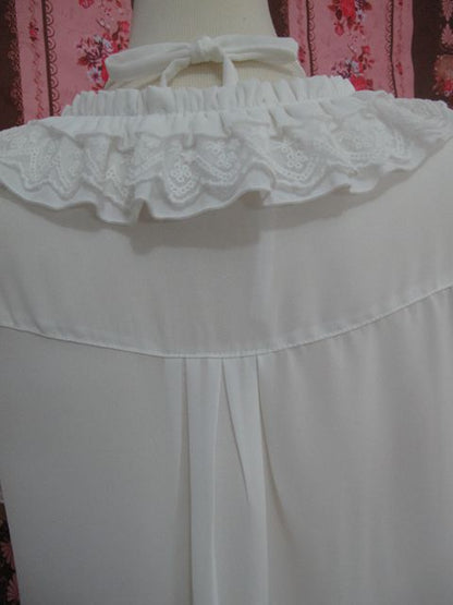 Yilia - Square Collar Chiffon Lolita Loose Blouse