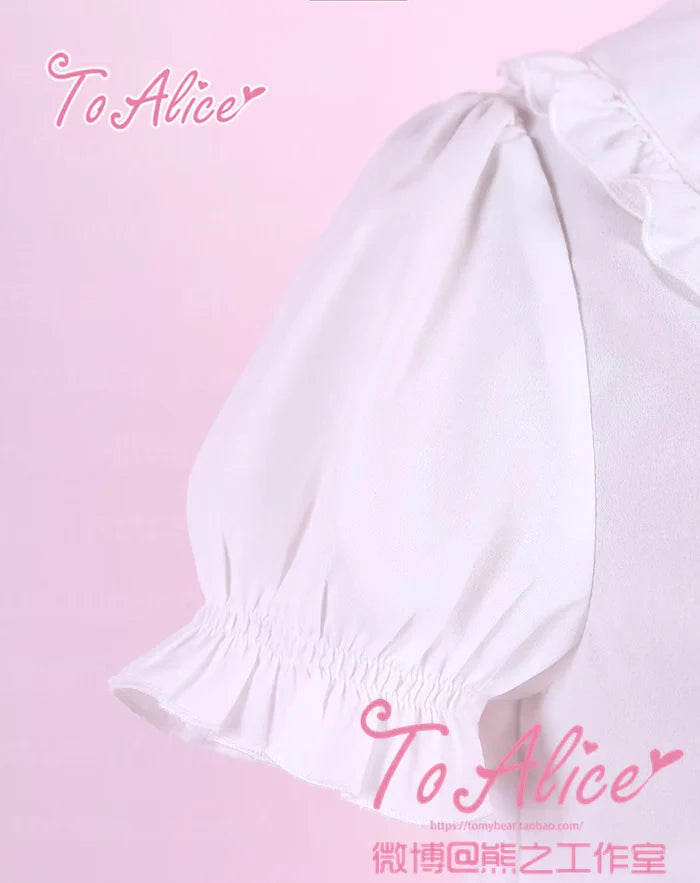 To Alice - Old School Lolita Salopette Suit Tiered Dress