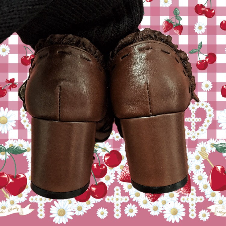 The Seventh Sense - Bow Lace Customized Lolita Shoes