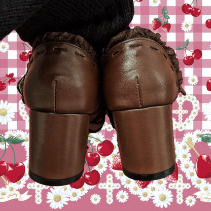 The Seventh Sense - Bow Lace Customized Lolita Shoes