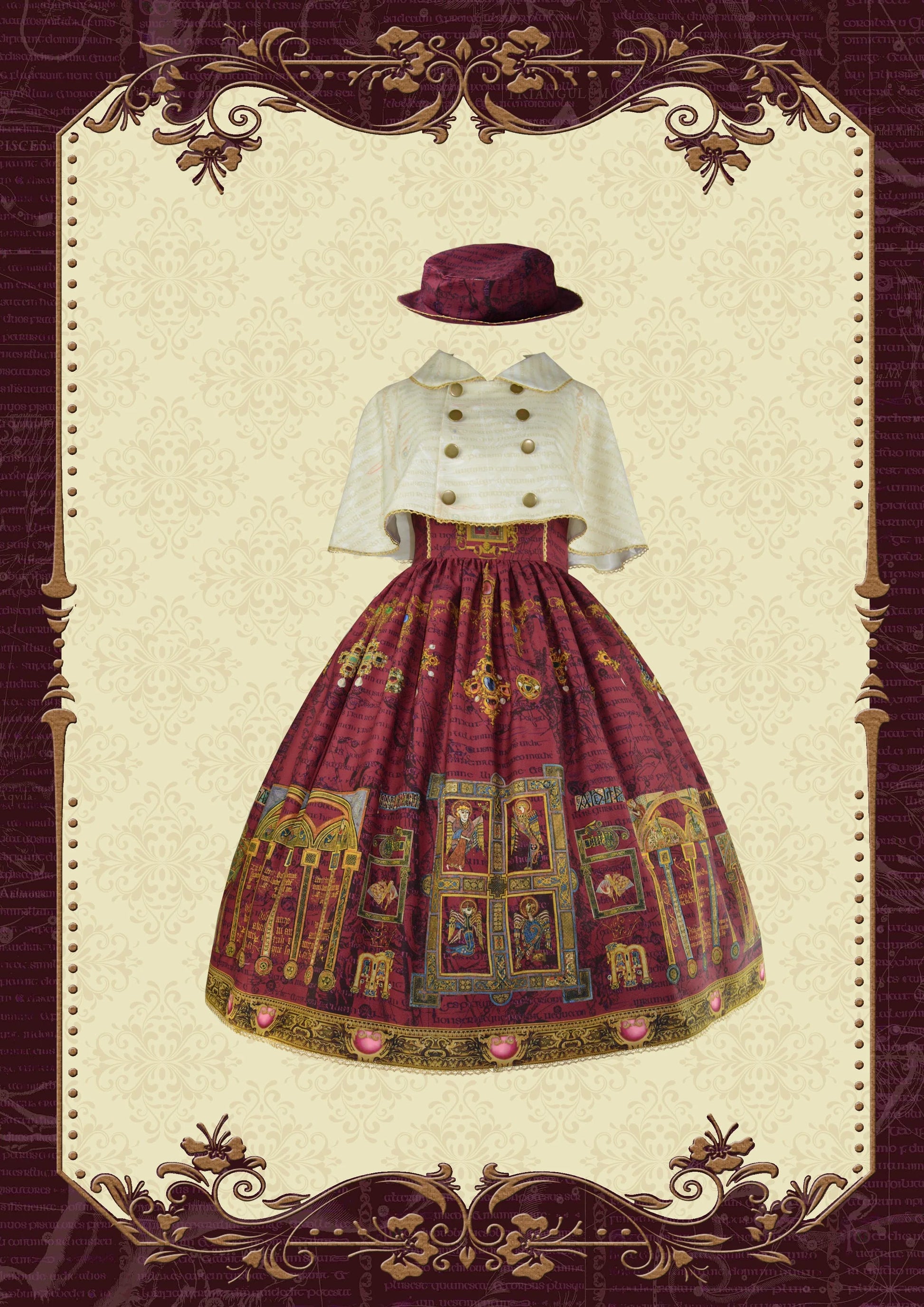 Knight Night - The Secret of Kells - Elegant Lolita Cape Short Lolita Cloak