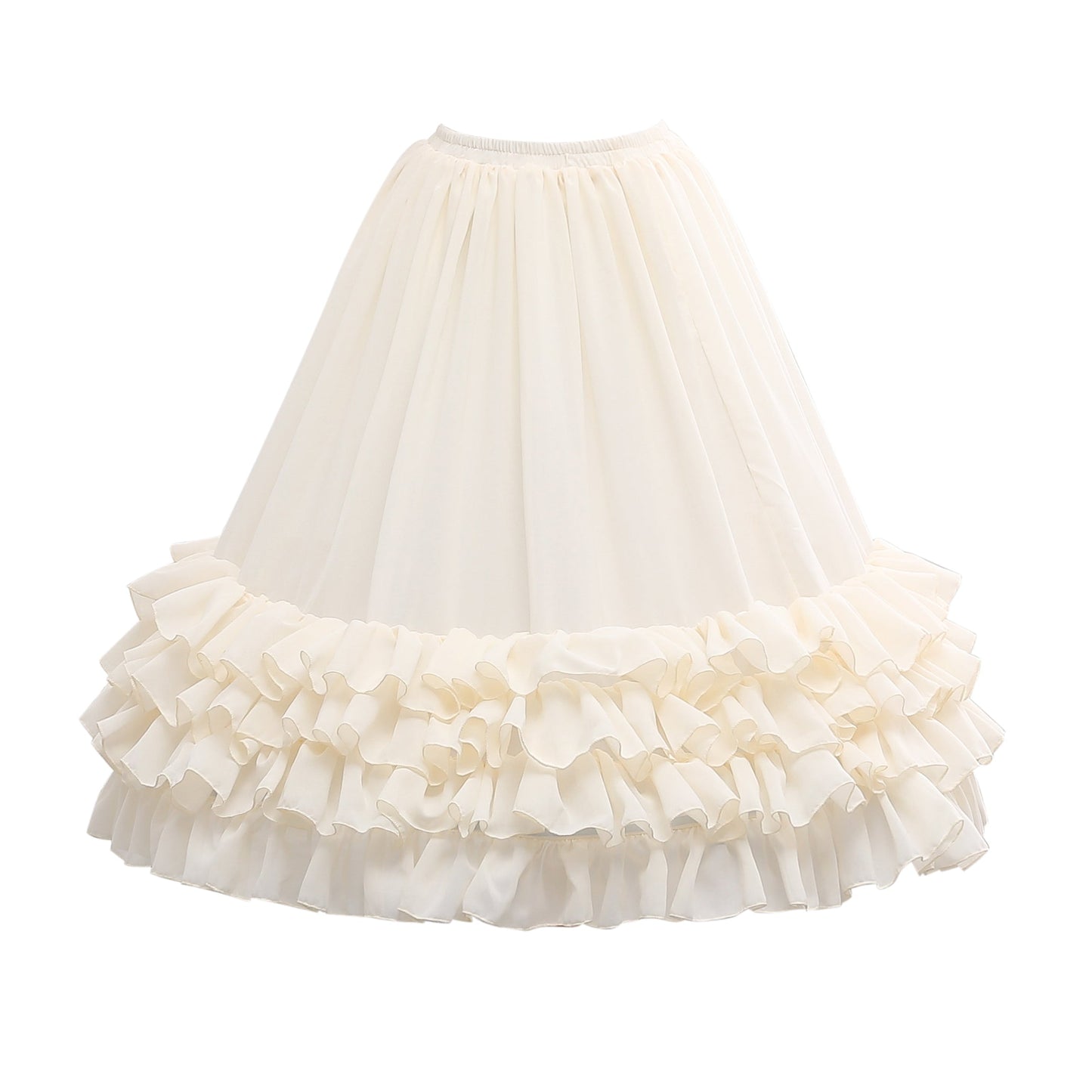Manyiluo - Elegant Lolita A-type Carmen Adjustable Hoop Petticoat