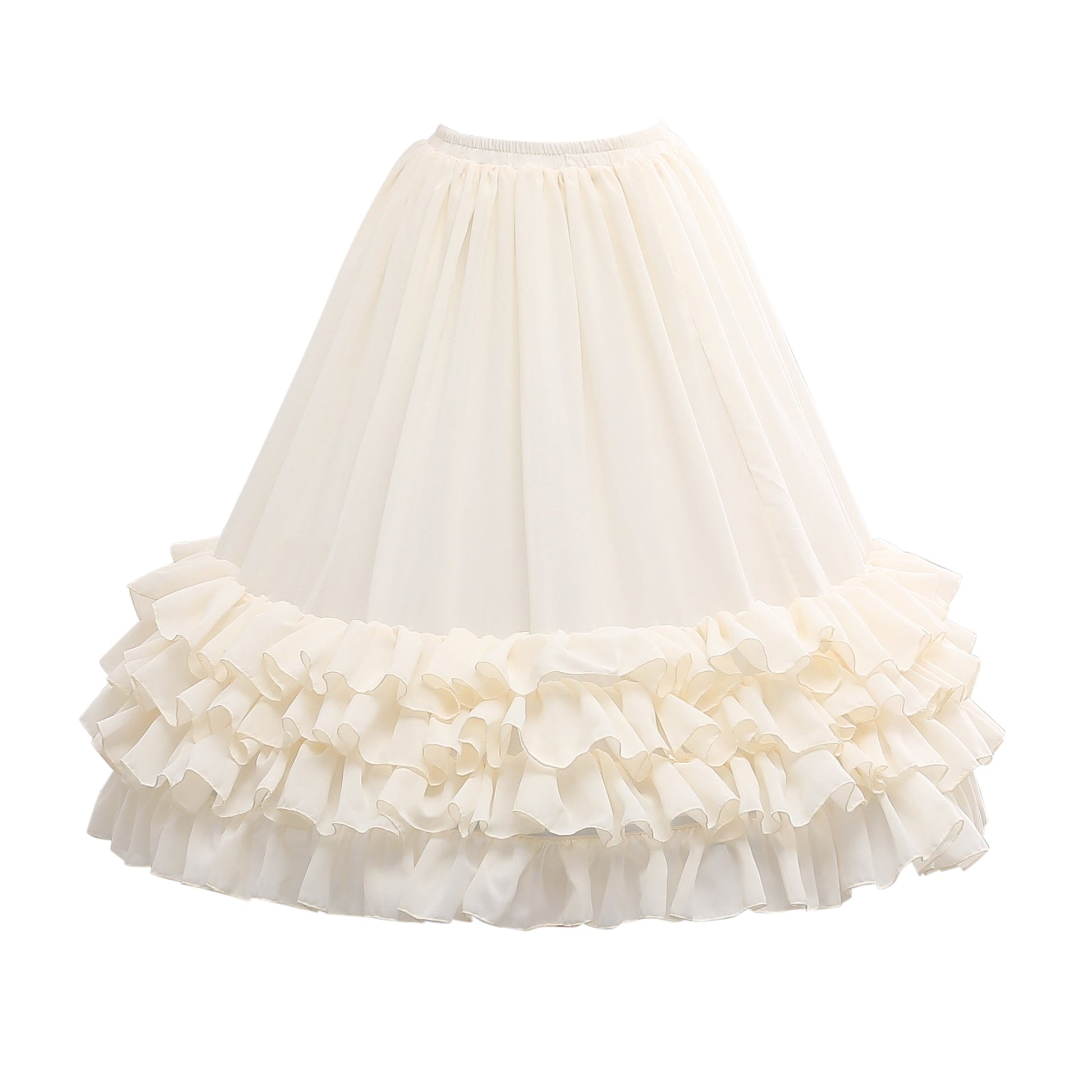 Manyiluo - Elegant Lolita A-type Carmen Adjustable Hoop Petticoat