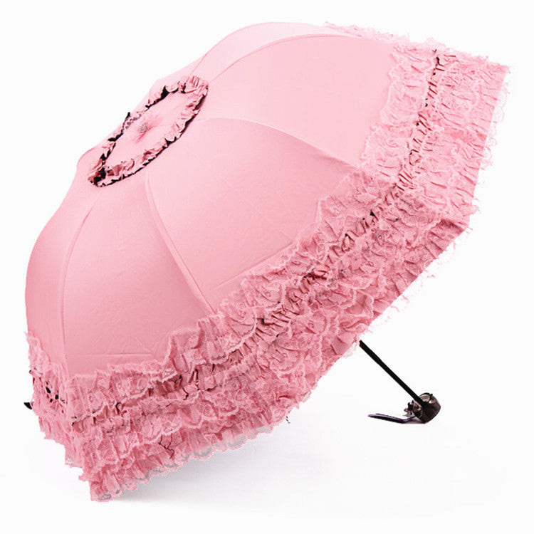 Qiteng - Daily Lolita Lace Princess Sunshade Parasol