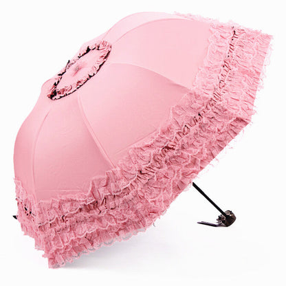 Qiteng - Daily Lolita Lace Princess Sunshade Parasol