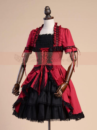 Lace Garden - Miss Rella - Vintage Retro Lolita OP Dress, Custom Sizes