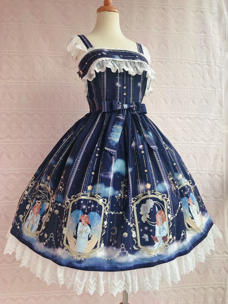 Yilia - Oriel's Blessing - Angel-themed Printed Lolita JSK