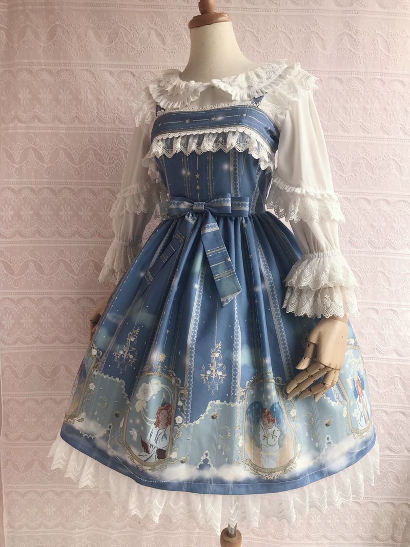 Yilia - Oriel's Blessing - Angel-themed Printed Lolita JSK