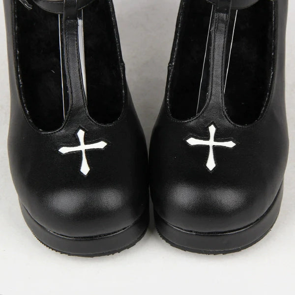 Angelic Imprint - Gothic Lolita Wings and Cross Shoes for Chistmas