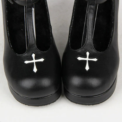 Angelic Imprint - Gothic Lolita Wings and Cross Shoes for Chistmas