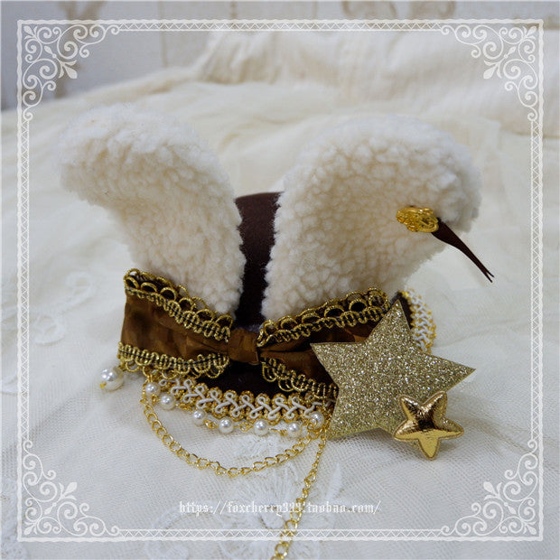Fox Cherry-Alice Rabbit Ear Lolita Top Hat Multiple Colors