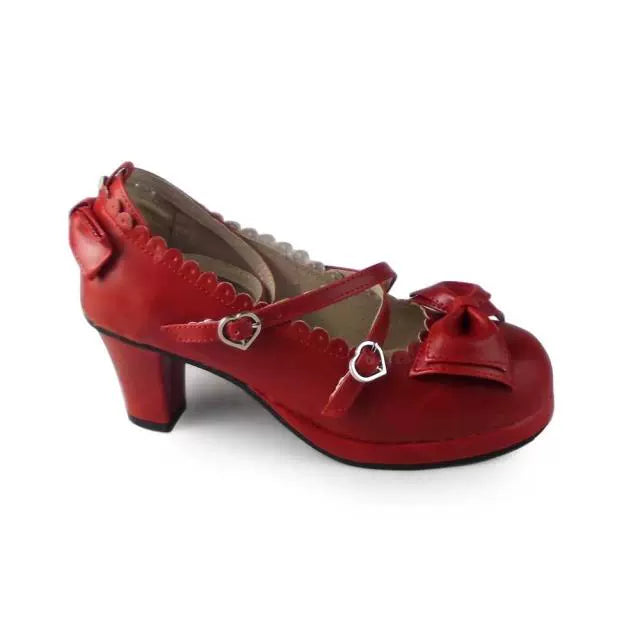 Antaina - Sweet Chunky Heels Lolita Shoes Size 41-44
