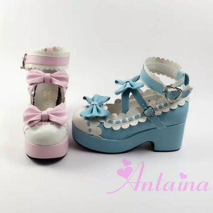 Antaina - Sweet Lolita Shoes Platform Shoes Multicolor