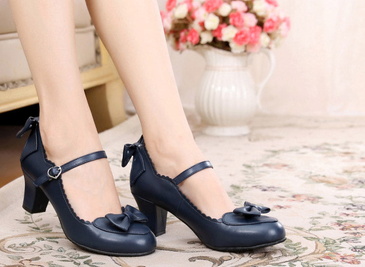 Sosic - Kawaii Lolita Round Toe Shoes