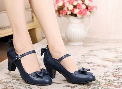 Sosic - Kawaii Lolita Round Toe Shoes