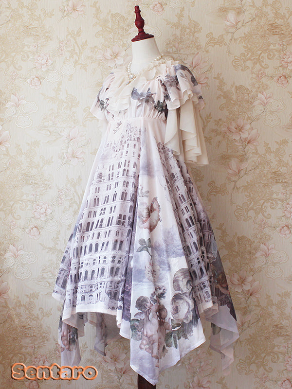 Sentaro - Butter - V Neckline Middle Sleeve Lolita Blouse