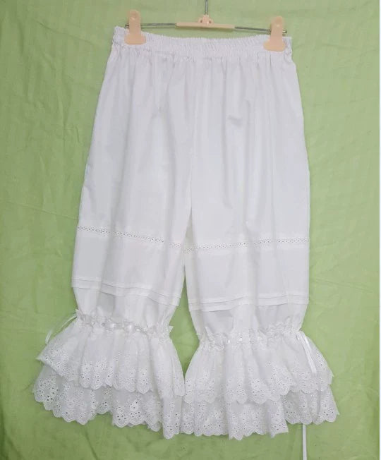 WangYan&Summer - Sweet Lolita Bloomers Drawstring Warm Leggings