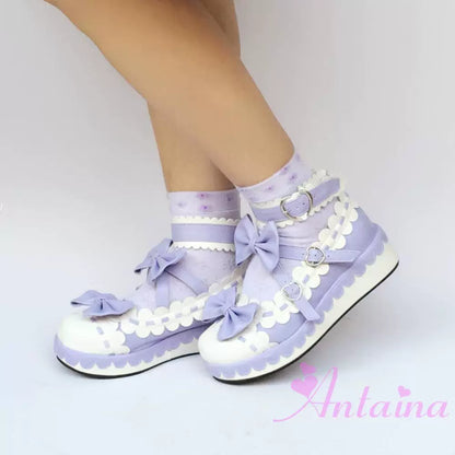 Antaina - Sweet Lolita Shoes Platform Shoes Multicolor