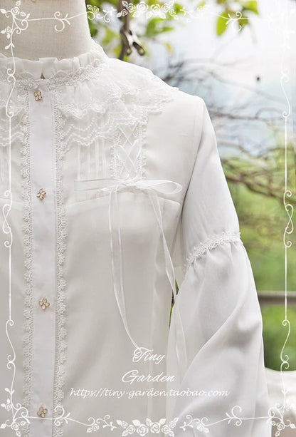 Tiny Garden - Honeycomb Sugar - Classical Lolita Shirt Chiffon Blouse