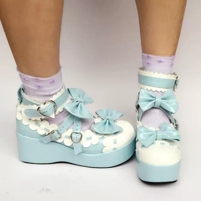 Antaina - Sweet Lolita Shoes Platform Shoes Multicolor