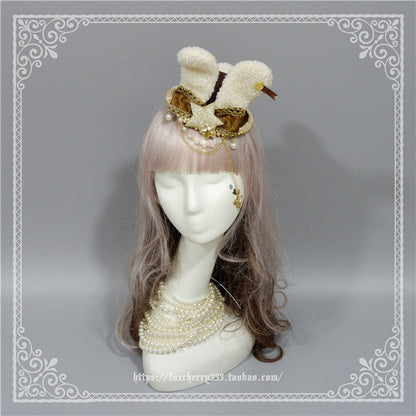 Fox Cherry-Alice Rabbit Ear Lolita Top Hat Multiple Colors