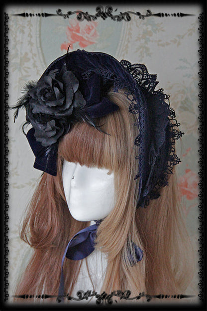 Infanta - Rose Sanctuary - Gothic Lolita Bonnet
