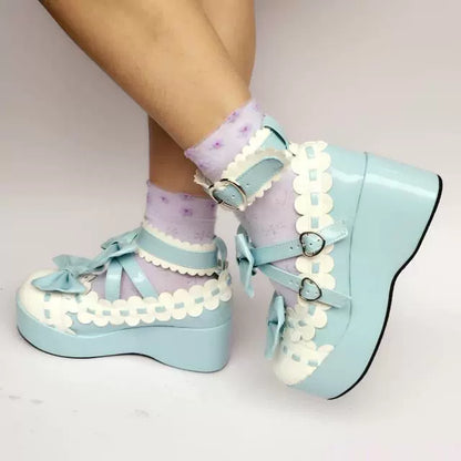 Antaina - Sweet Lolita Shoes Platform Shoes Multicolor