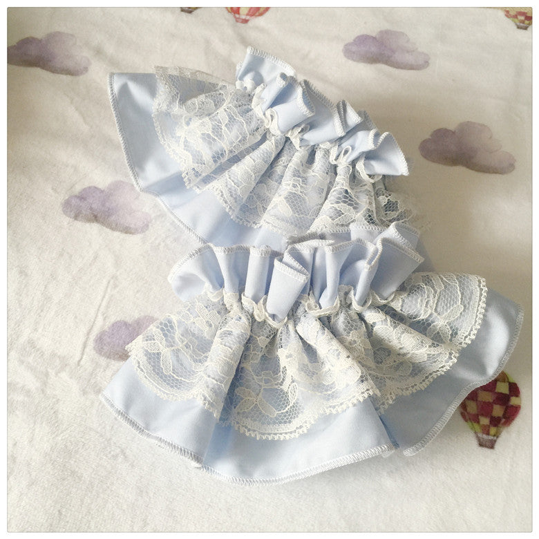 Ilovexiaolu - Princess Tata Kawaii Solid Color Lolita JSK
