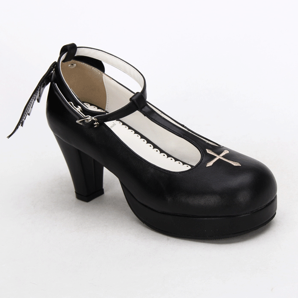 Angelic Imprint - Gothic Lolita Wings and Cross Shoes for Chistmas