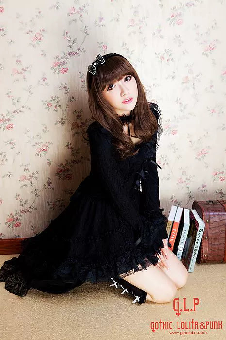 G.L.P - Sweet Lolita Dress Lace Long Sleeve Dress