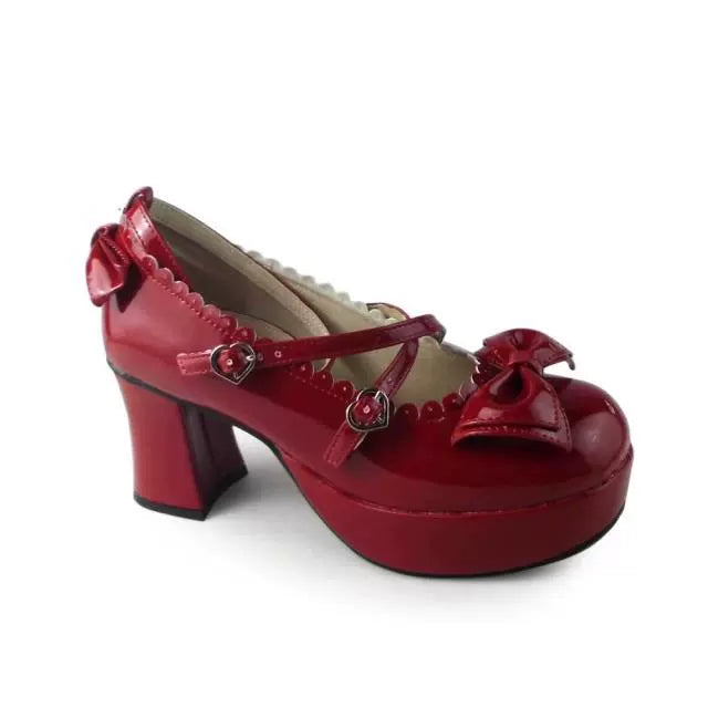 Antaina - Sweet Chunky Heels Lolita Shoes Size 41-44