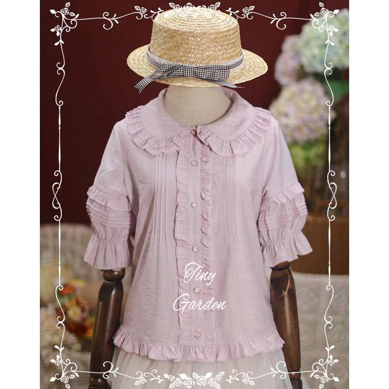 Tiny Garden - Robin - Kawaii Lolita Short Sleeve Blouse