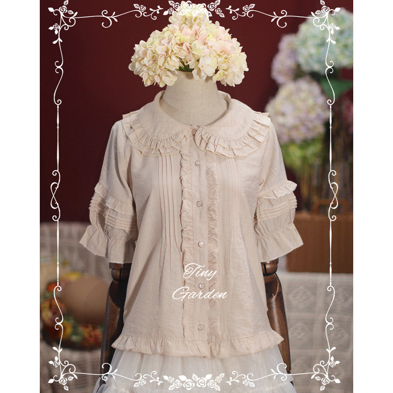 Tiny Garden - Robin - Kawaii Lolita Short Sleeve Blouse