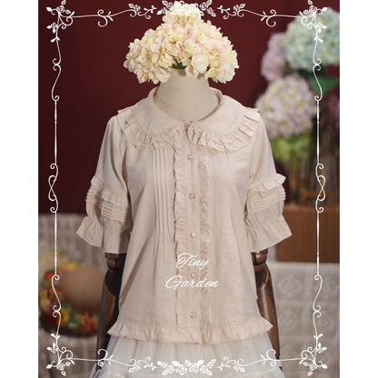 Tiny Garden - Robin - Kawaii Lolita Short Sleeve Blouse