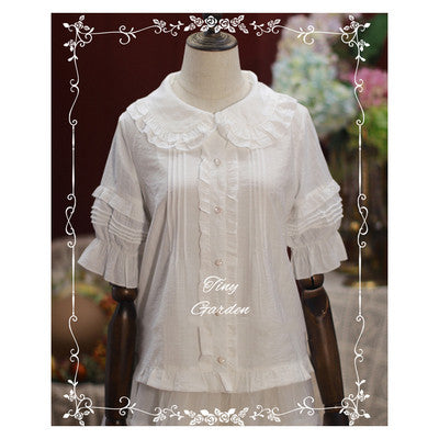 Tiny Garden - Robin - Kawaii Lolita Short Sleeve Blouse