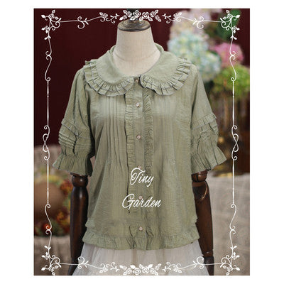 Tiny Garden - Robin - Kawaii Lolita Short Sleeve Blouse