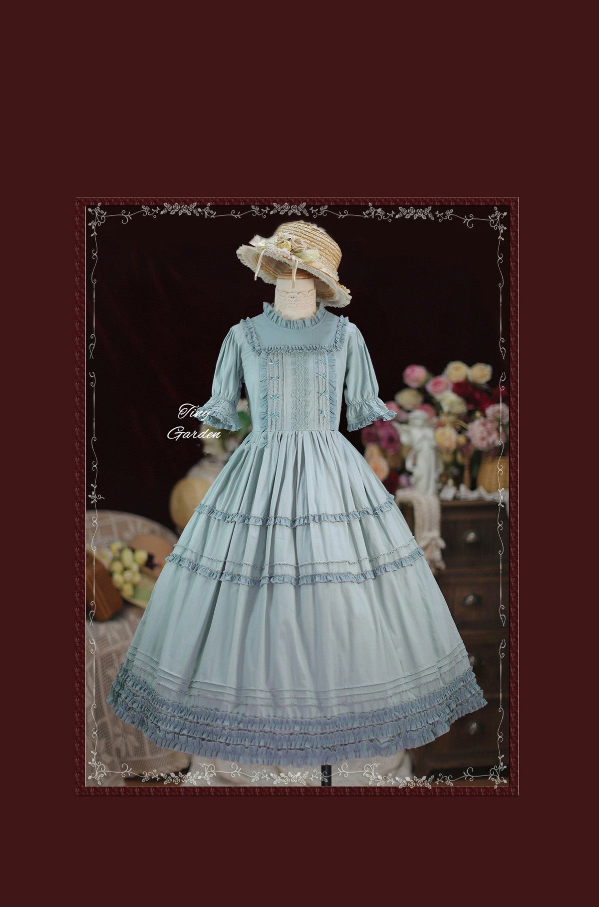 Tiny Garden - Vintage Ball - French Elegance Pin Tucks Lolita OP Dress