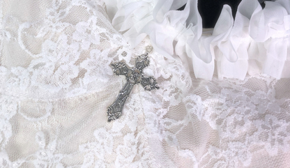 Blood Supply - God's Redemption - White Gothic Halloween Jumper Dress