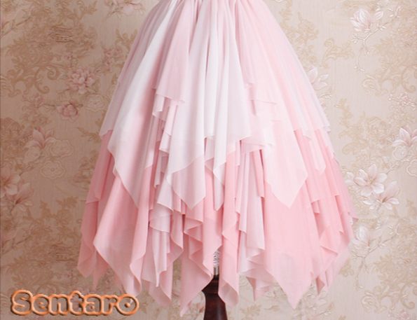 Sentaro - Little Whispers of Love - Multiple Colors Irregular Hem Lolita JSK